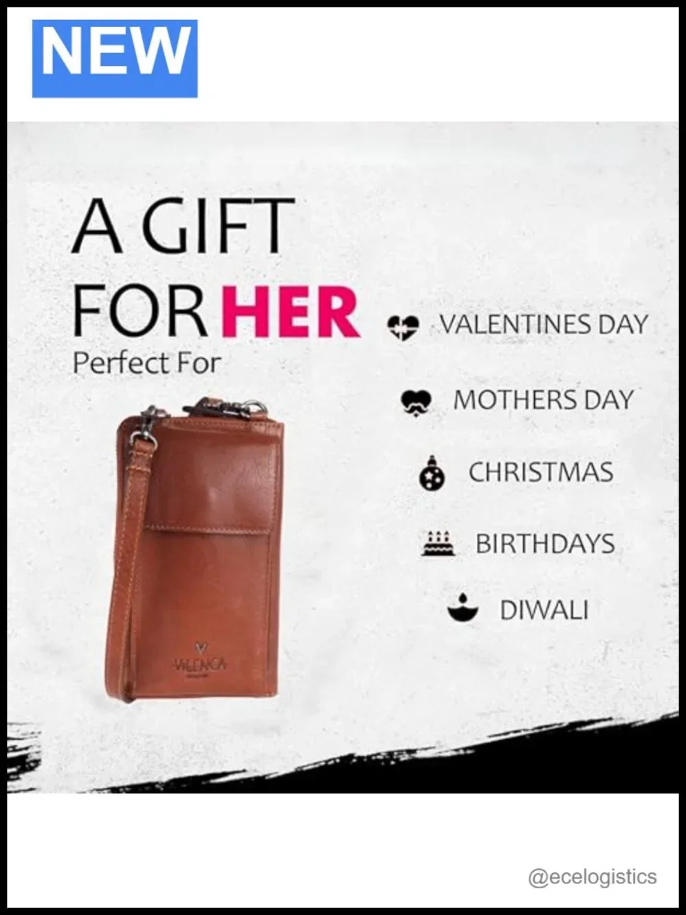 Genuine Leather Crossbody Bag Women Cell Phone Purse Wallet Clutch